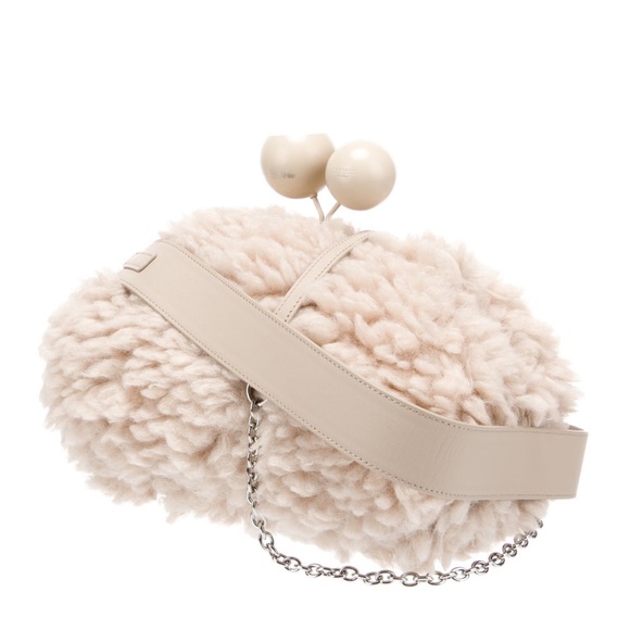 Weekend Max Mara Pasticcino faux fur bag beige - Picture 7 of 9
